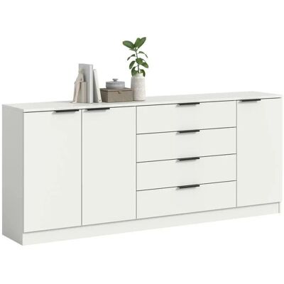Höffner Sideboard Kopenhagen ¦ weiß ¦ Maße (cm): B: 185 H: 80 Höffner Sideboard Kopenhagen ¦ weiß ¦ Maße (cm): B: 185 H: 80