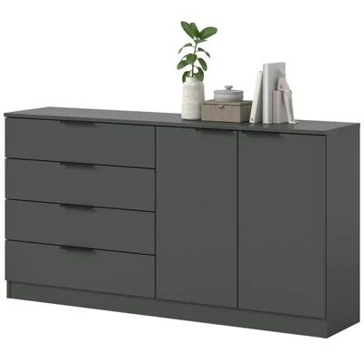 Höffner Sideboard Kopenhagen ¦ grau ¦ Maße (cm): B: 148 H: 80 Höffner Sideboard Kopenhagen ¦ grau ¦ Maße (cm): B: 148 H: 80