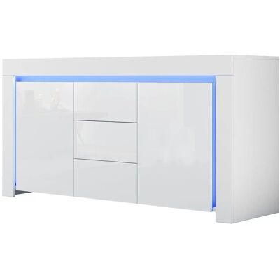Höffner Sideboard ¦ weiß ¦ Maße (cm): B: 140 H: 65 Höffner Sideboard ¦ weiß ¦ Maße (cm): B: 140 H: 65