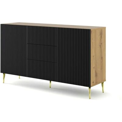 Höffner Sideboard ¦ schwarz ¦ Maße (cm): B: 150 H: 87 Höffner Sideboard ¦ schwarz ¦ Maße (cm): B: 150 H: 87