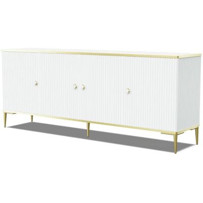 Höffner Sideboard ¦ weiß ¦ Maße (cm): B: 182 H: 73 Höffner Sideboard ¦ weiß ¦ Maße (cm): B: 182 H: 73