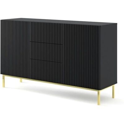 Höffner Sideboard ¦ schwarz ¦ Maße (cm): B: 150 H: 89 Höffner Sideboard ¦ schwarz ¦ Maße (cm): B: 150 H: 89