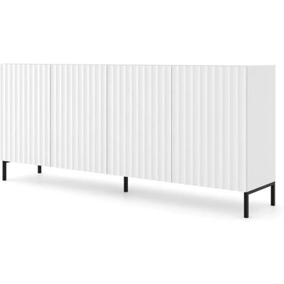 Höffner Sideboard ¦ weiß ¦ Maße (cm): B: 200 H: 87 Höffner Sideboard ¦ weiß ¦ Maße (cm): B: 200 H: 87