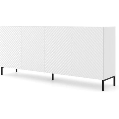 Höffner Sideboard ¦ weiß ¦ Maße (cm): B: 200 H: 87 Höffner Sideboard ¦ weiß ¦ Maße (cm): B: 200 H: 87