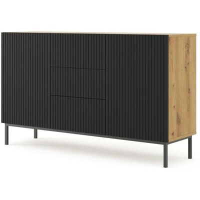 Höffner Sideboard ¦ schwarz ¦ Maße (cm): B: 150 H: 89 Höffner Sideboard ¦ schwarz ¦ Maße (cm): B: 150 H: 89