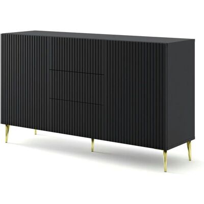 Höffner Sideboard ¦ schwarz ¦ Maße (cm): B: 150 H: 87 Höffner Sideboard ¦ schwarz ¦ Maße (cm): B: 150 H: 87