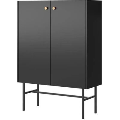 Selsey Highboard ¦ schwarz ¦ Maße (cm): B: 93,2 H: 131,7 Selsey Highboard ¦ schwarz ¦ Maße (cm): B: 93,2 H: 131,7