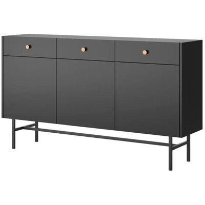 Selsey Sideboard ¦ schwarz ¦ Maße (cm): B: 155 H: 89,4 Selsey Sideboard ¦ schwarz ¦ Maße (cm): B: 155 H: 89,4