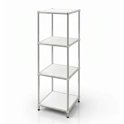 Floordirekt Metallregal ¦ weiß ¦ Maße (cm): B: 30 H: 89 Floordirekt Metallregal ¦ weiß ¦ Maße (cm): B: 30 H: 89