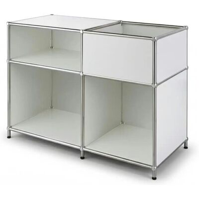 Floordirekt Metallregal ¦ weiß ¦ Maße (cm): B: 88 H: 65 Floordirekt Metallregal ¦ weiß ¦ Maße (cm): B: 88 H: 65