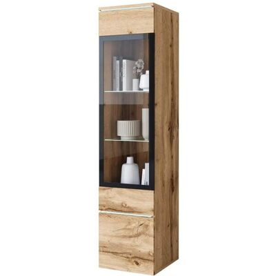 Höffner Vitrine Vera ¦ holzfarben ¦ Maße (cm): B: 30 H: 130 Höffner Vitrine Vera ¦ holzfarben ¦ Maße (cm): B: 30 H: 130