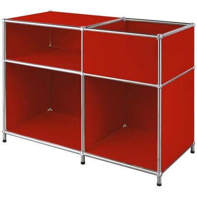 Floordirekt Metallregal ¦ rot ¦ Maße (cm): B: 88 H: 65 Floordirekt Metallregal ¦ rot ¦ Maße (cm): B: 88 H: 65