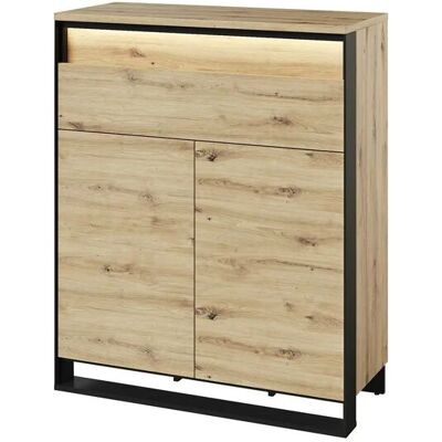 Höffner Kommode mit Beleuchtung Garda ¦ holzfarben ¦ Maße (cm): B: 92 H: 113 T: 40.0 Höffner Kommode mit Beleuchtung Garda ¦ holzfarben ¦ Maße (cm): B: 92 H: 113 T: 40.0