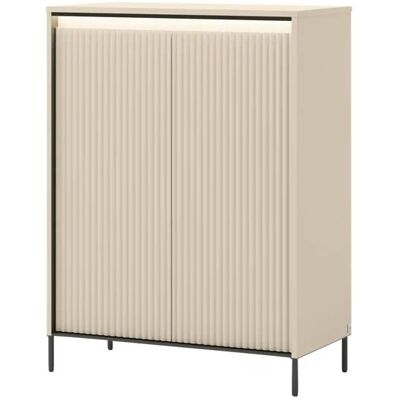 Höffner Kommode mit Beleuchtung Torbole ¦ beige ¦ Maße (cm): B: 79 H: 105 T: 40.0 Höffner Kommode mit Beleuchtung Torbole ¦ beige ¦ Maße (cm): B: 79 H: 105 T: 40.0