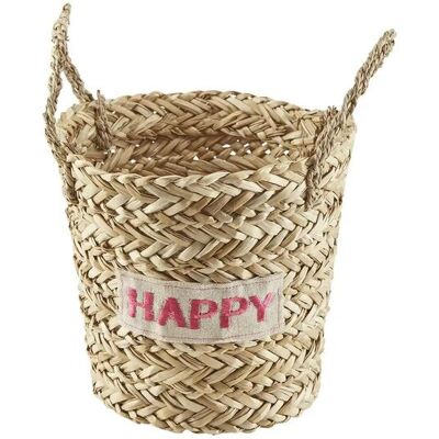 Höffner Aufbewahrungskorb Happy ¦ braun ¦ Maße (cm): B: 20 H: 22 Höffner Aufbewahrungskorb Happy ¦ braun ¦ Maße (cm): B: 20 H: 22