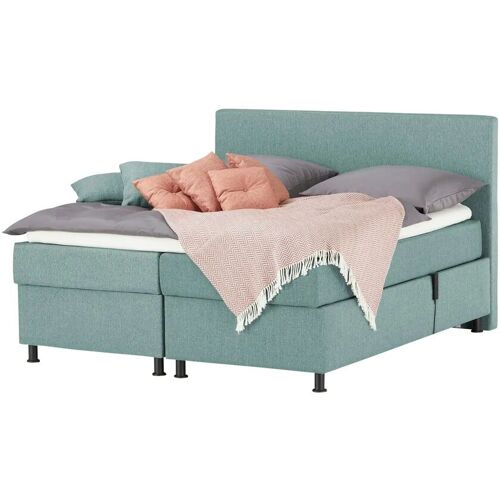 Wohnwert Motor-Boxspringbett  Dormian Boro Motor ¦ türkis/petrol ¦ Maße (cm): B: