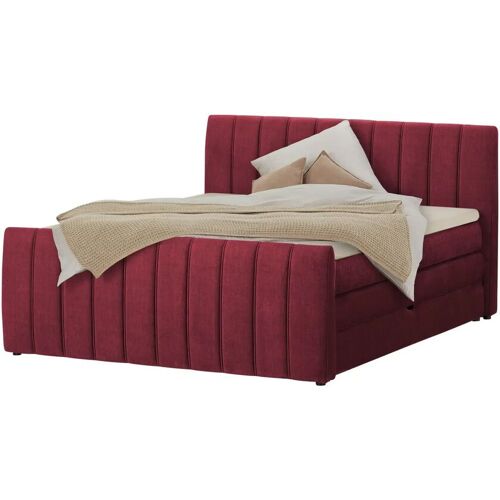 switch Boxspringbett mit Bettkasten Carina ¦ rot ¦ Maße (cm): B: 191 H: 112