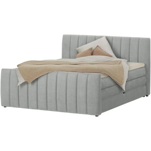 switch Boxspringbett mit Bettkasten Carina ¦ grau ¦ Maße (cm): B: 191 H: 112