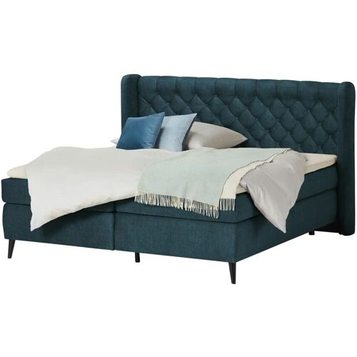 switch Boxspringbett  Madison ¦ blau ¦ Maße (cm): B: 177 H: 122