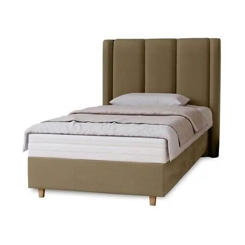 Höffner Boxbett mit Matratze Madeley ¦ beige ¦ Maße (cm): B: 120 H: 110