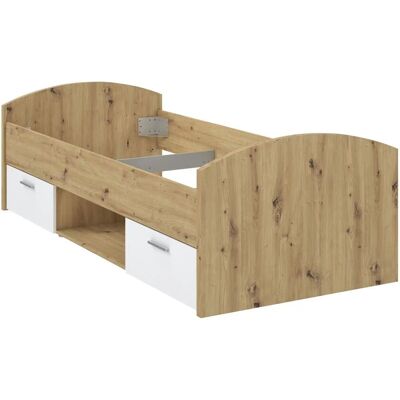 Höffner Einzelbett mit Schubladen Jamaro ¦ holzfarben ¦ Maße (cm): B: 96 H: 65 T: 206.4 Höffner Einzelbett mit Schubladen Jamaro ¦ holzfarben ¦ Maße (cm): B: 96 H: 65 T: 206.4