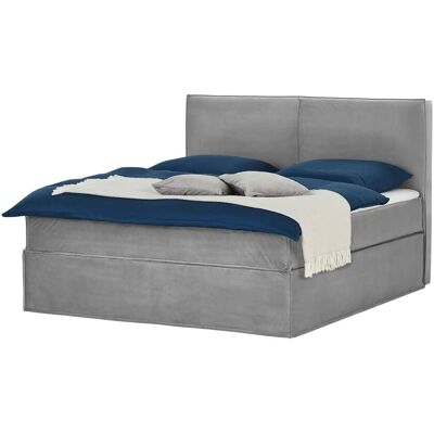 Boxspringbett 180 x 200 cm mit trendigem Keder Boxi Urban ¦ grau ¦ Maße Boxspringbett 180 x 200 cm mit trendigem Keder Boxi Urban ¦ grau ¦ Maße