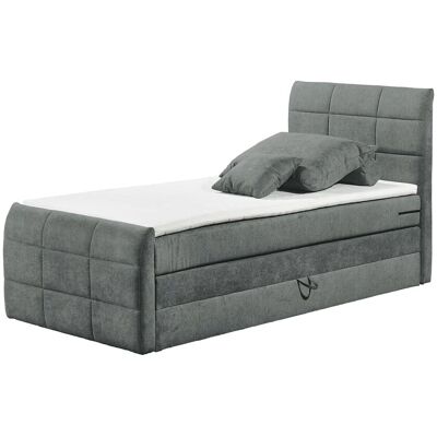 uno Boxspringbett mit Bettkasten Kosmo ¦ grau ¦ Maße (cm): B: 103 H: 113 uno Boxspringbett mit Bettkasten Kosmo ¦ grau ¦ Maße (cm): B: 103 H: 113
