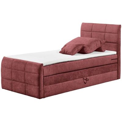 uno Boxspringbett mit Bettkasten Kosmo ¦ rot ¦ Maße (cm): B: 123 H: 113 uno Boxspringbett mit Bettkasten Kosmo ¦ rot ¦ Maße (cm): B: 123 H: 113