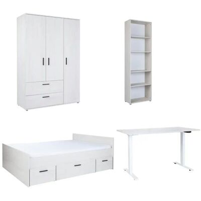 Höffner Jugendzimmer 4er-Set Mathea ¦ holzfarben ¦ Maße (cm): B: 532 H: 188 Höffner Jugendzimmer 4er-Set Mathea ¦ holzfarben ¦ Maße (cm): B: 532 H: 188