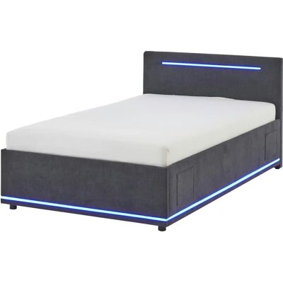 Höffner Polsterbett Light ¦ grau ¦ Maße (cm): B: 148 H: 90 Höffner Polsterbett Light ¦ grau ¦ Maße (cm): B: 148 H: 90