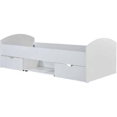 Höffner Einzelbett Nemo ¦ weiß ¦ Maße (cm): B: 96 H: 66 Höffner Einzelbett Nemo ¦ weiß ¦ Maße (cm): B: 96 H: 66