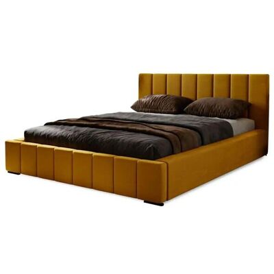 Höffner Polsterbett mit Stauraum Nelia ¦ gelb ¦ Maße (cm): B: 195 H: 90 Höffner Polsterbett mit Stauraum Nelia ¦ gelb ¦ Maße (cm): B: 195 H: 90
