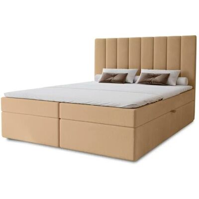 Höffner Boxbett mit Stauraum Nelia ¦ beige ¦ Maße (cm): B: 162 H: 124 Höffner Boxbett mit Stauraum Nelia ¦ beige ¦ Maße (cm): B: 162 H: 124