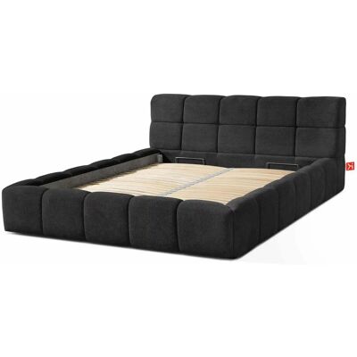 KONSIMO Polsterbett Aeri ¦ schwarz ¦ Maße (cm): B: 190 H: 88 KONSIMO Polsterbett Aeri ¦ schwarz ¦ Maße (cm): B: 190 H: 88