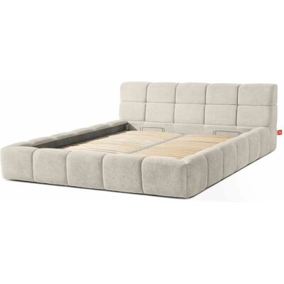 KONSIMO Polsterbett Aeri ¦ creme ¦ Maße (cm): B: 230 H: 88 KONSIMO Polsterbett Aeri ¦ creme ¦ Maße (cm): B: 230 H: 88