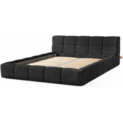 KONSIMO Polsterbett Aeri ¦ schwarz ¦ Maße (cm): B: 230 H: 88 KONSIMO Polsterbett Aeri ¦ schwarz ¦ Maße (cm): B: 230 H: 88