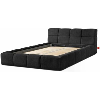 KONSIMO Polsterbett Aeri ¦ schwarz ¦ Maße (cm): B: 170 H: 88 KONSIMO Polsterbett Aeri ¦ schwarz ¦ Maße (cm): B: 170 H: 88