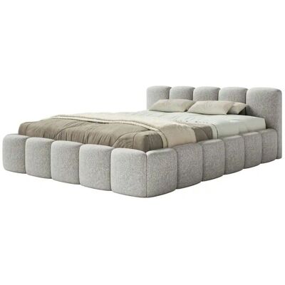 Selsey Polsterbett in Chenille Cloudy Low ¦ grau ¦ Maße (cm): B: 220 H: 72 Selsey Polsterbett in Chenille Cloudy Low ¦ grau ¦ Maße (cm): B: 220 H: 72