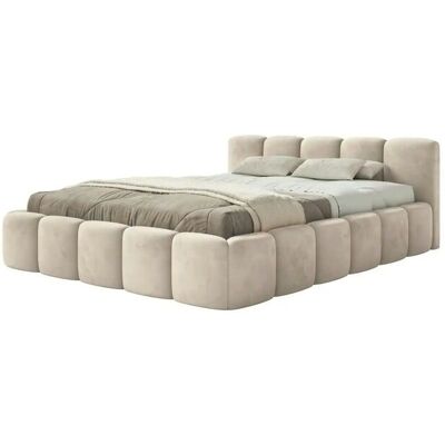 Selsey Polsterbett in Velours Cloudy Low ¦ beige ¦ Maße (cm): B: 220 H: 72 Selsey Polsterbett in Velours Cloudy Low ¦ beige ¦ Maße (cm): B: 220 H: 72