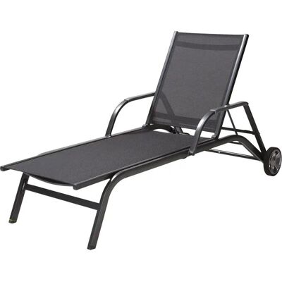 MWH Gartenliege Amico ¦ grau ¦ Maße (cm): B: 79 H: 97 MWH Gartenliege Amico ¦ grau ¦ Maße (cm): B: 79 H: 97