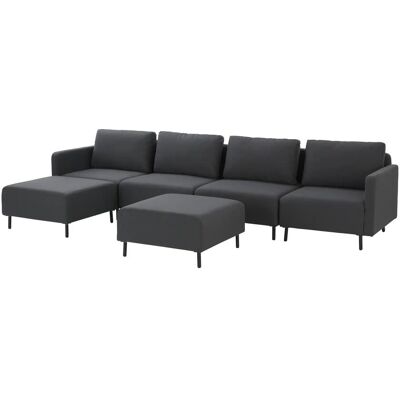 Höffner Lounge-Set Holly ¦ grau Höffner Lounge-Set Holly ¦ grau