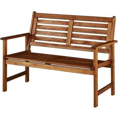 Höffner Gartenbank aus Akazienholz Santiago ¦ holzfarben ¦ Maße (cm): B: 112 H: 86 T: Höffner Gartenbank aus Akazienholz Santiago ¦ holzfarben ¦ Maße (cm): B: 112 H: 86 T:
