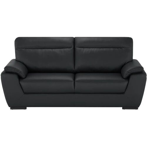 Höffner Sofa  aus Leder Brandy II ¦ schwarz ¦ Maße (cm): B: 224 H: 95 T: 100.0