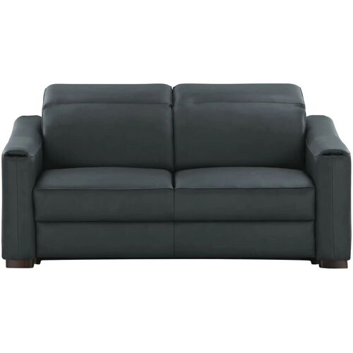 Ravensberger Werkstätten Einzelsofa Echtlederbezug Corby ¦ blau ¦ Maße (cm): B: