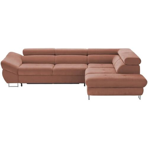 switch Ecksofa  Fabio ¦ kupfer ¦ Maße (cm): B: 280 H: 69 T: 235.0