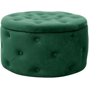 Höffner Pouf mit Stauraum Anna ¦ grün Ø: 55 Höffner Pouf mit Stauraum Anna ¦ grün Ø: 55
