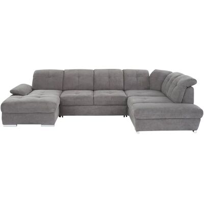 Höffner Wohnlandschaft Gladys ¦ grau ¦ Maße (cm): B: 377 H: 103 T: 246.0 Höffner Wohnlandschaft Gladys ¦ grau ¦ Maße (cm): B: 377 H: 103 T: 246.0