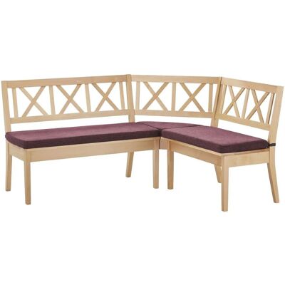 Woodford Eckbank massiv Olivia ¦ rot ¦ Maße (cm): H: 90 Woodford Eckbank massiv Olivia ¦ rot ¦ Maße (cm): H: 90