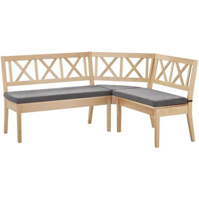 Woodford Eckbank massiv Olivia ¦ grau ¦ Maße (cm): H: 90 Woodford Eckbank massiv Olivia ¦ grau ¦ Maße (cm): H: 90