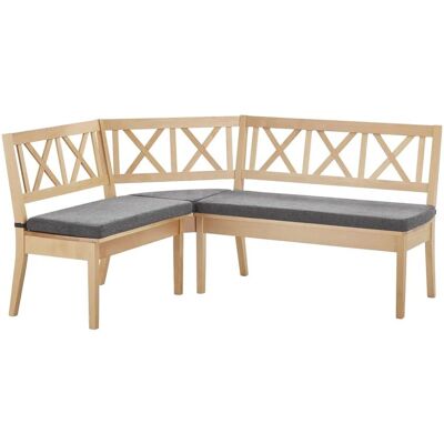 Woodford Eckbank massiv Olivia ¦ grau ¦ Maße (cm): H: 90 Woodford Eckbank massiv Olivia ¦ grau ¦ Maße (cm): H: 90